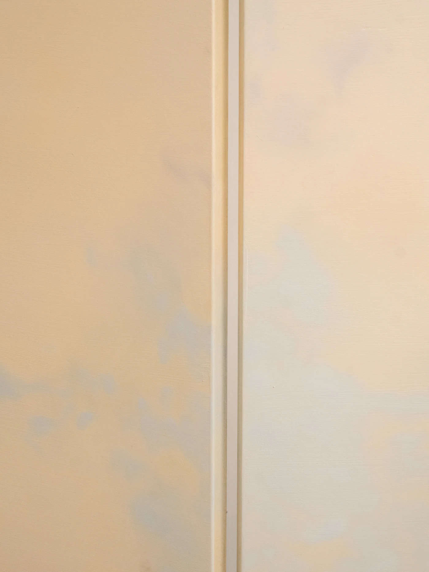 Candy Cloud (détail), 2023, paravent, huile sur bois