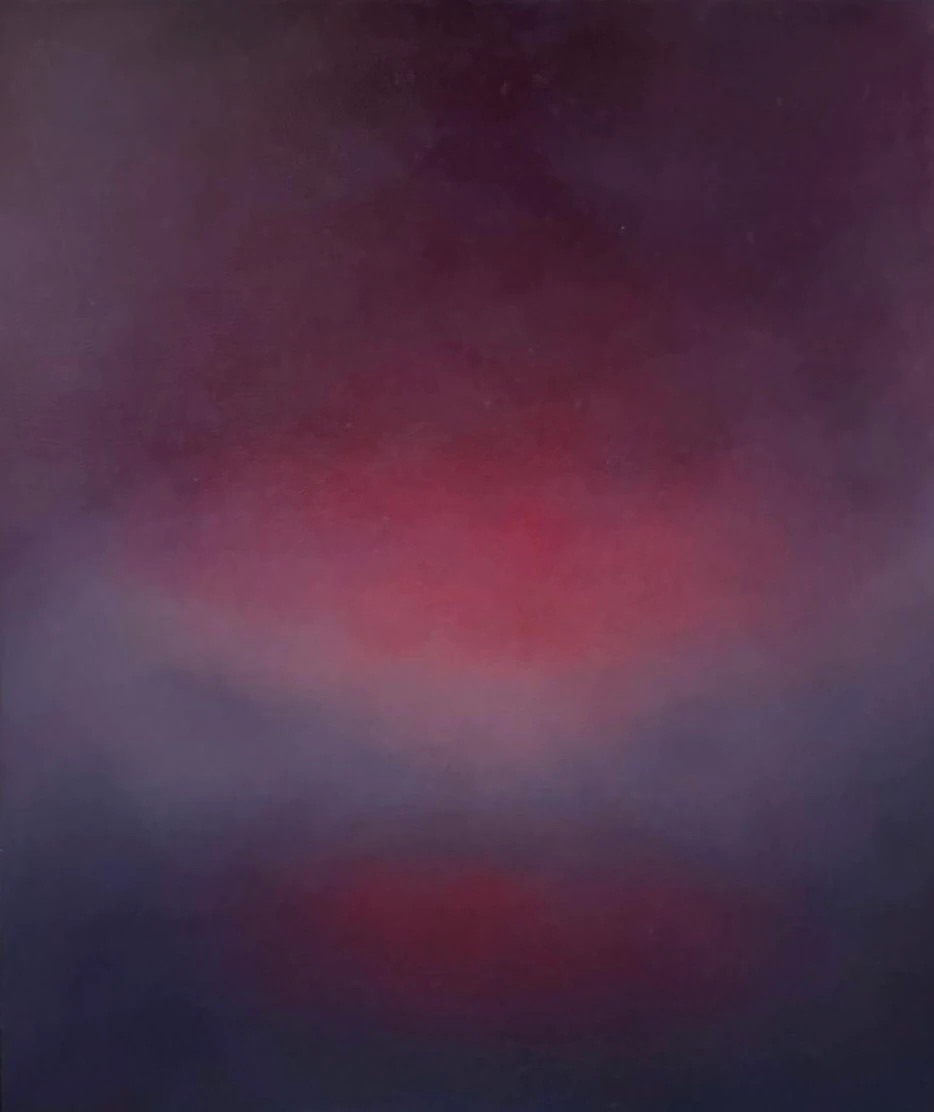 Le Lac, 2026, huile sur bois, 80 × 60 cm