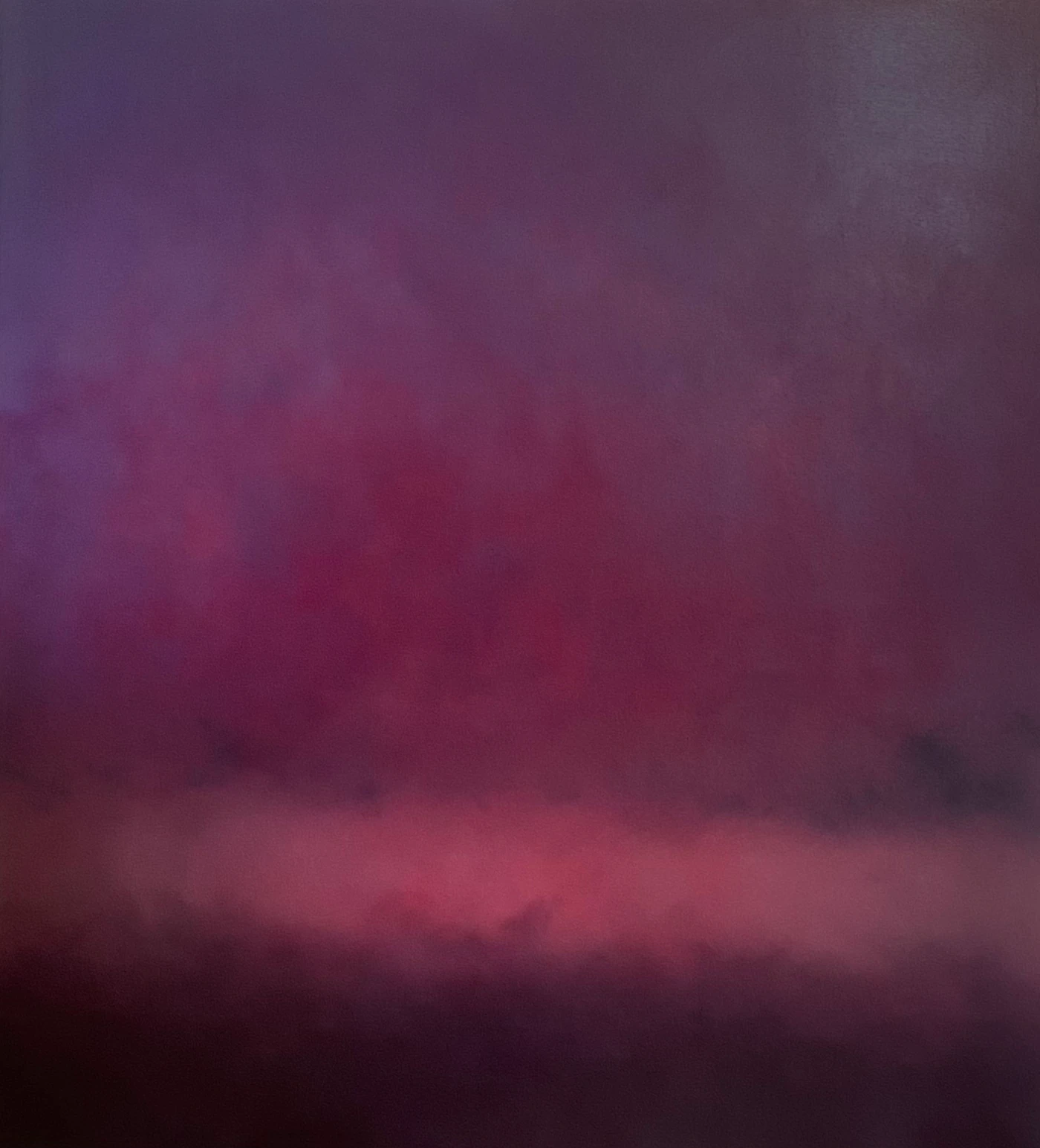 Le temps passe sous la paupière, 2026, huile sur bois, 130 × 120 cm