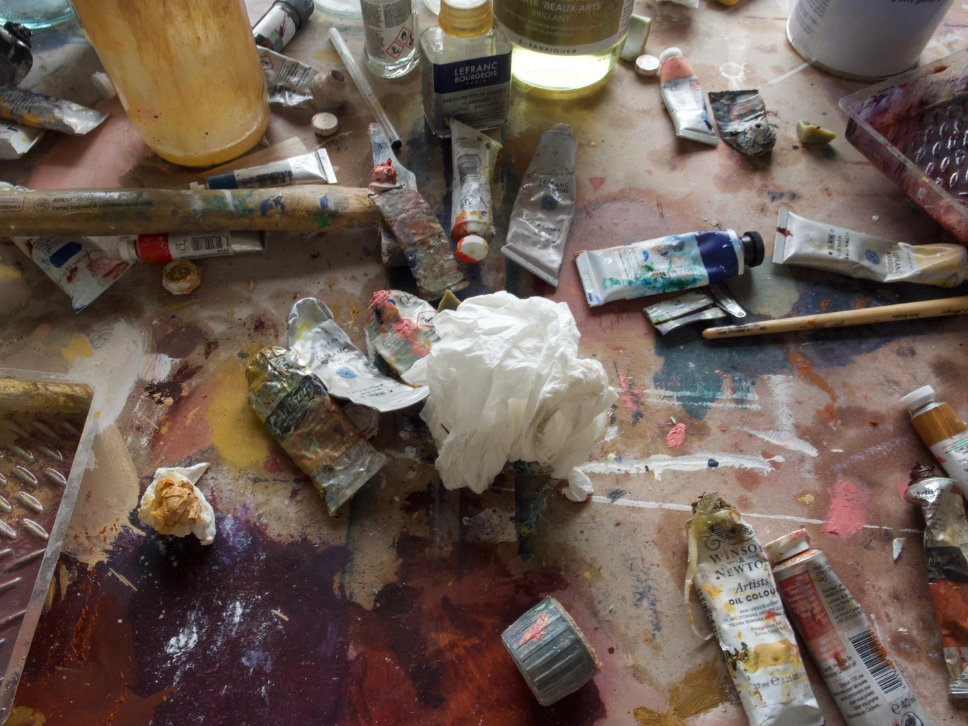 La palette, atelier, 2024.