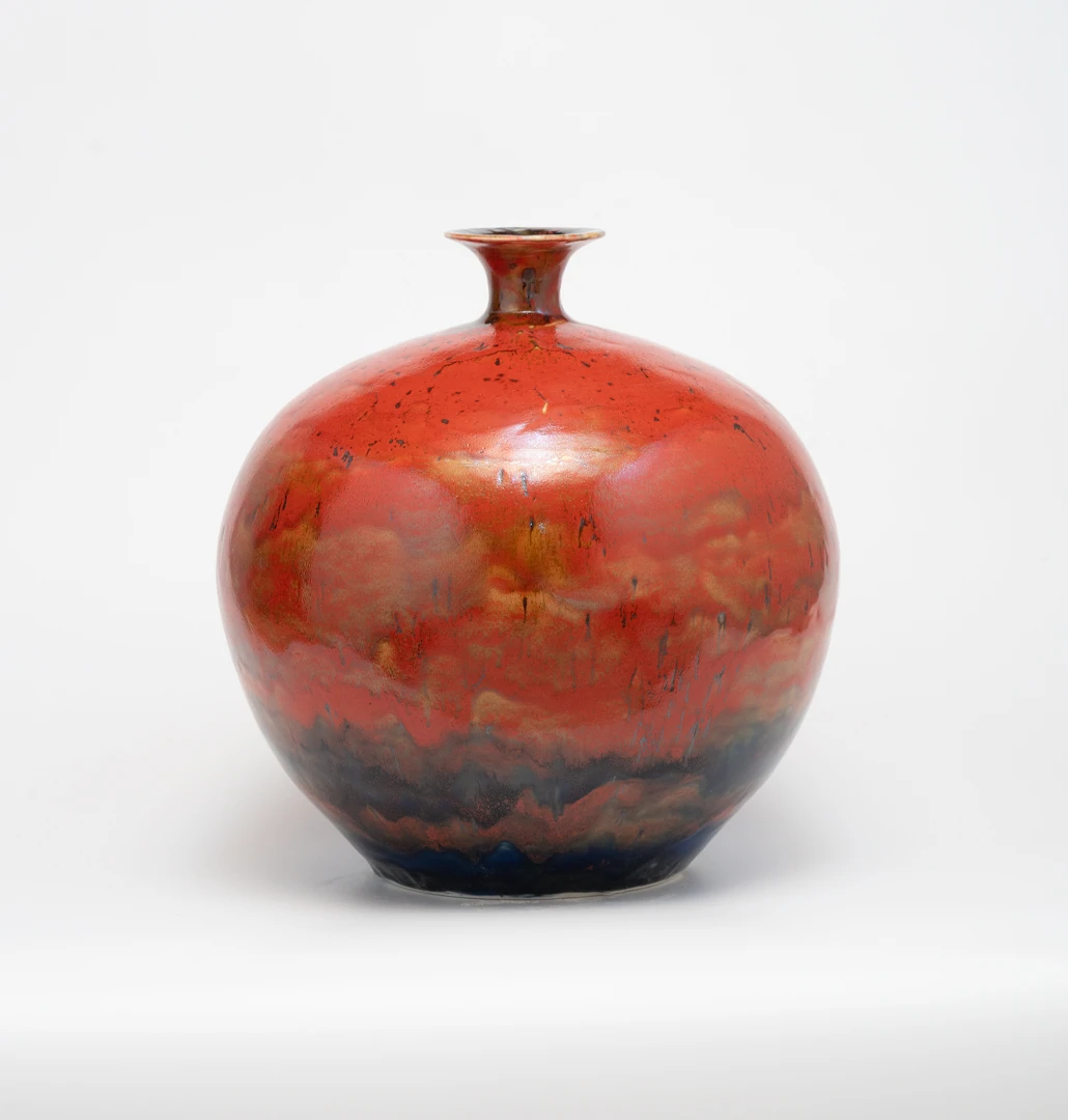 Planets Mercury, 2024, émail sur porcelaine, 35 × 35 cm