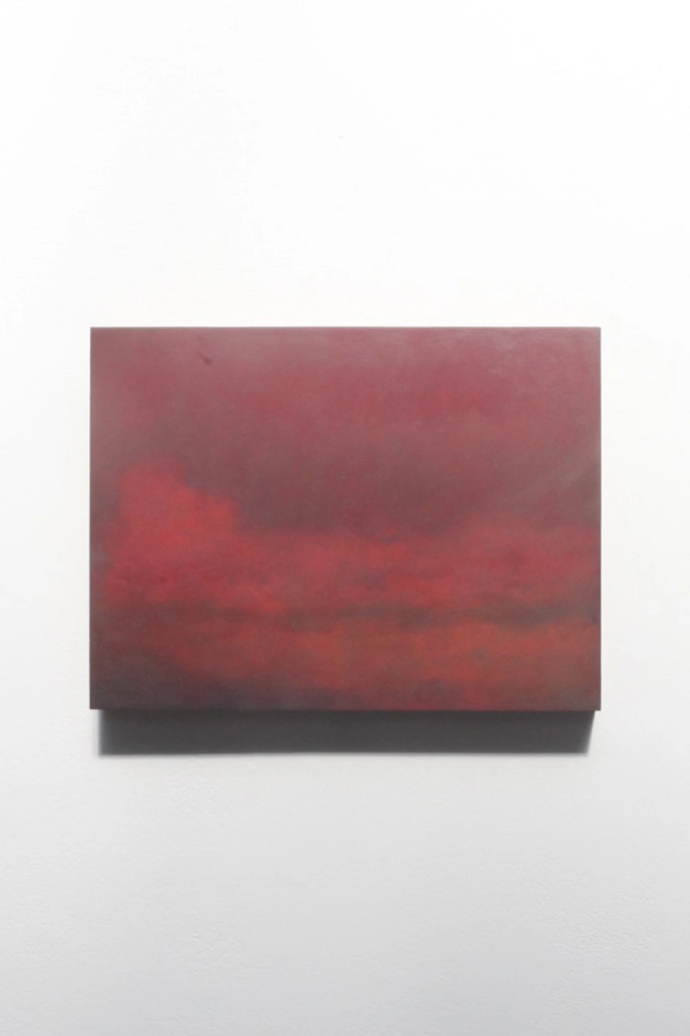 Old Pink Landscape, 2026, huile sur bois, 30 × 40 cm