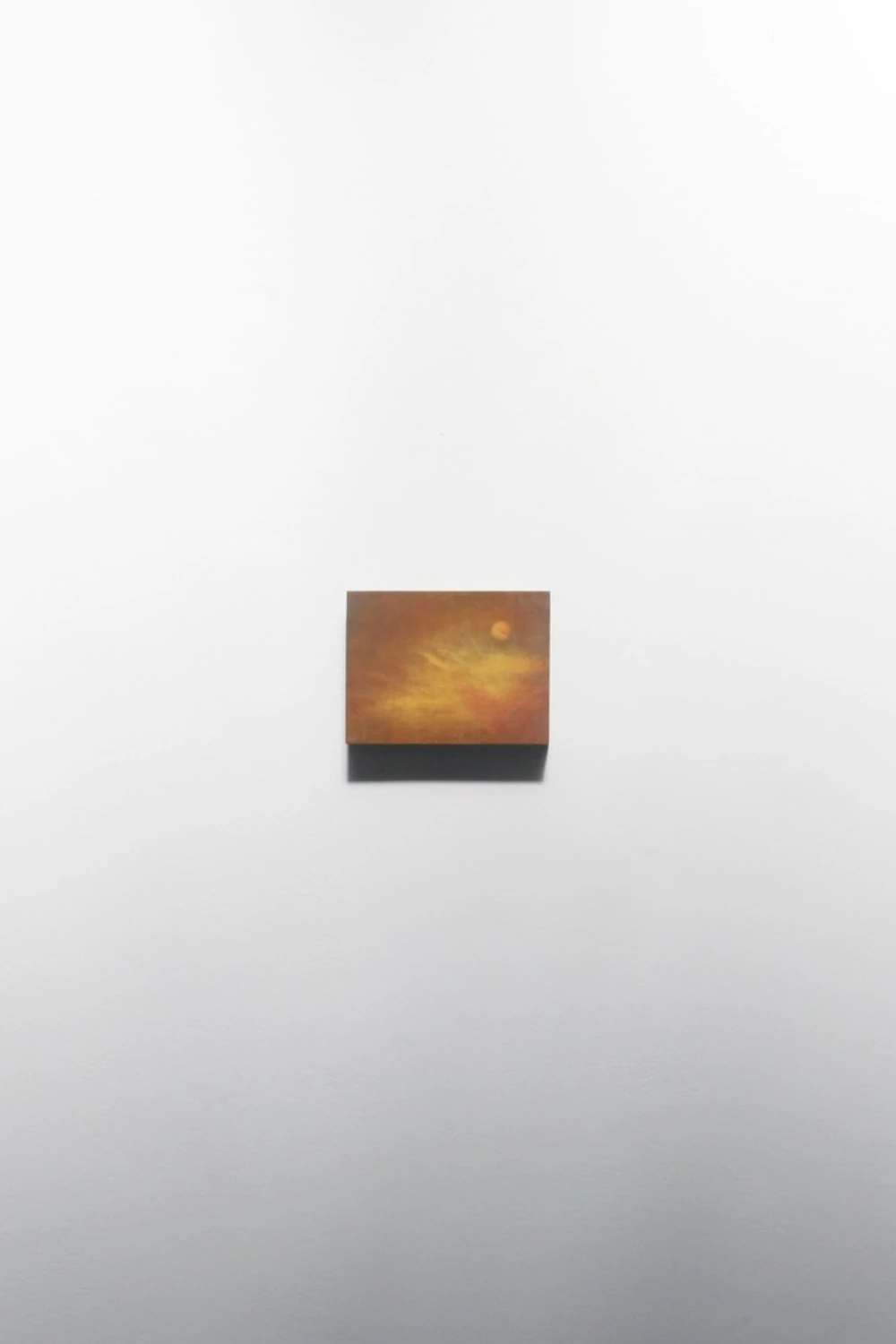 The sun and the dust, 2026, huile sur bois, 15 × 20 cm