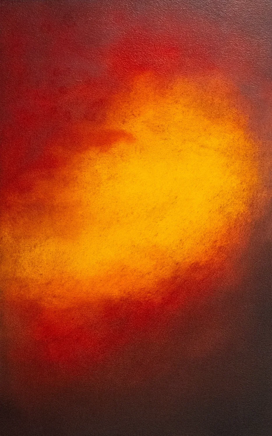 Tempêtes des Cieux IX, 2026, huile sur bois, 40 × 25 cm