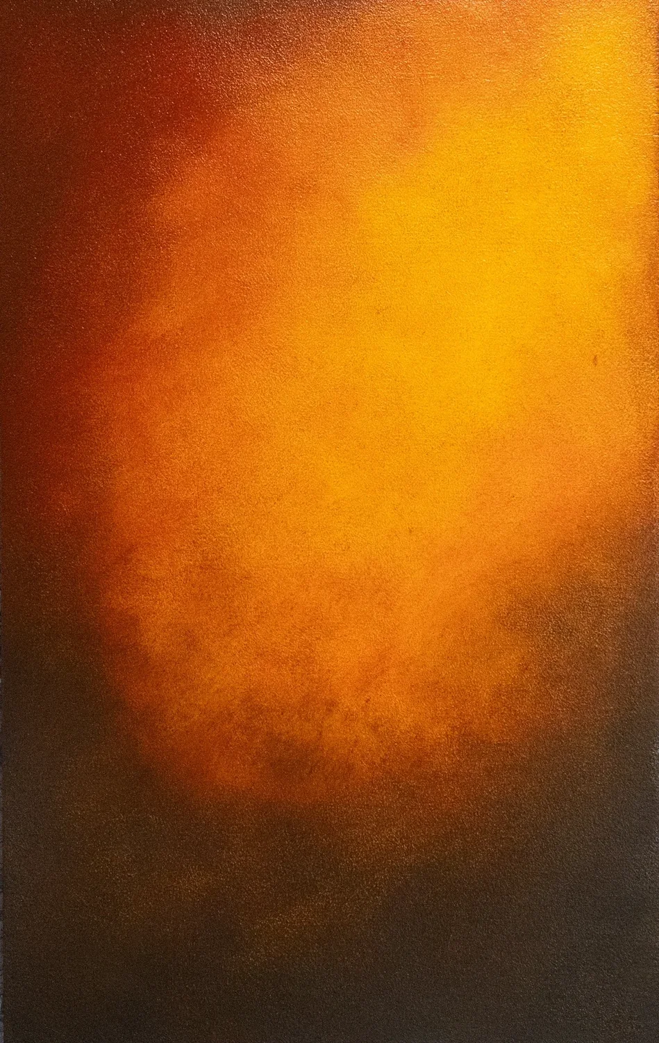 Tempêtes des Cieux V, 2026, huile sur bois, 40 × 25 cm