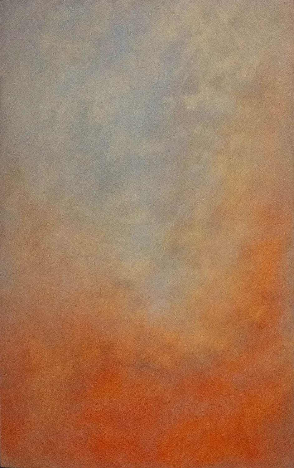 Tempêtes des Cieux XII, 2026, huile sur bois, 40 × 25 cm