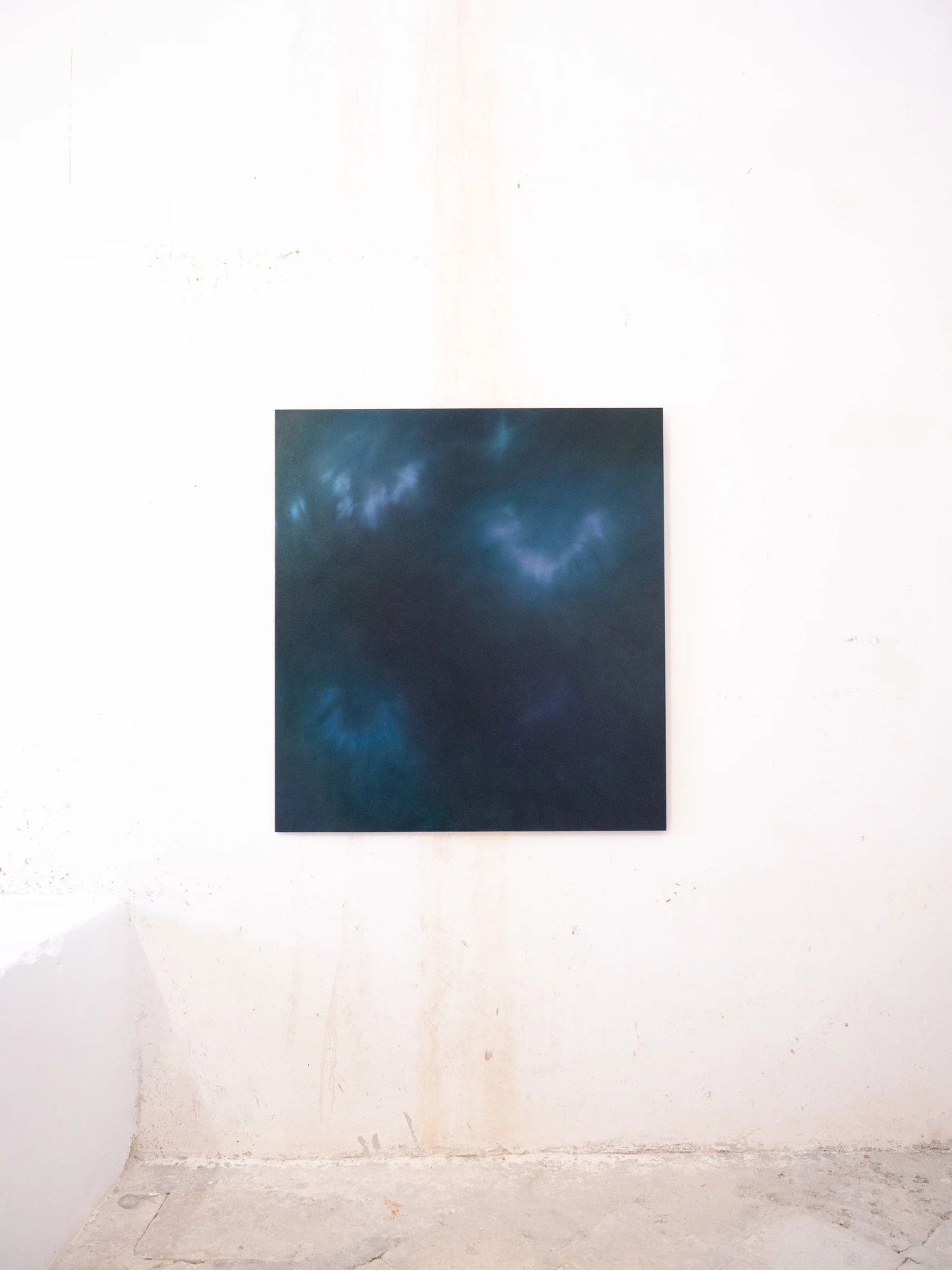 Cosmos, 2026, huile sur bois, 130 × 140 cm.